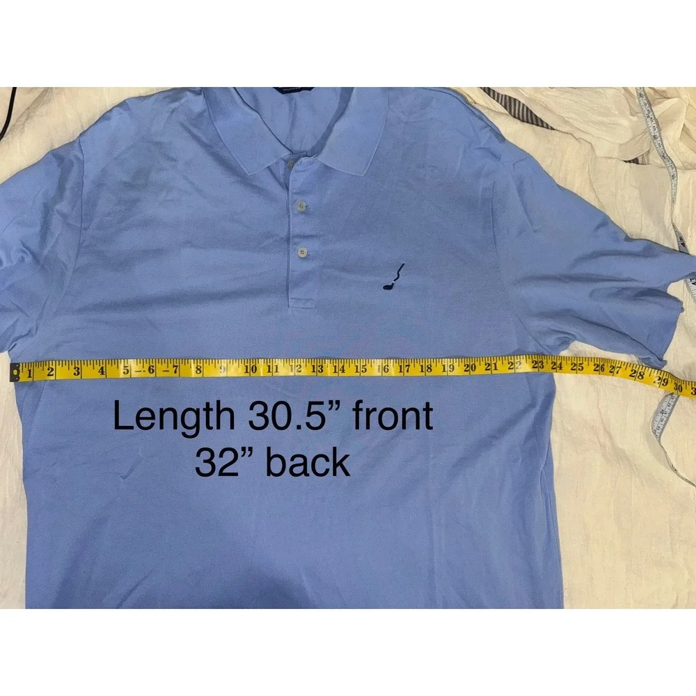 Ralph Lauren golf polo shirt blue with navy club‎ pony embroidered men's large